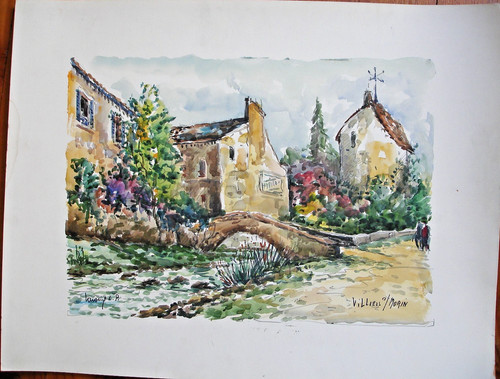 Aquarelle robert p - aquarelle, l