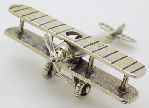 Avion miniature argent - miniature,
