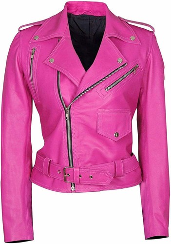 Nouveau blouson cuir rose - blouson,