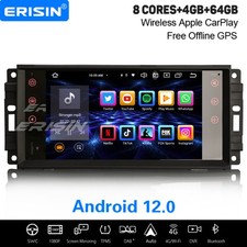 8-Core Android 14 Autoradio Jeep Compass Chrysler Sebring Dodge Challenger Navi