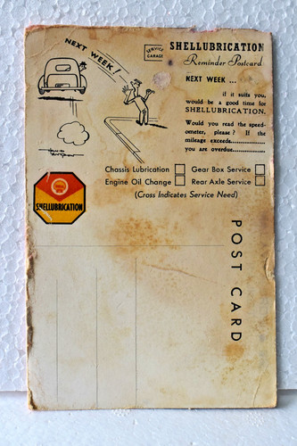 Carte postale ancienne shell - carte,