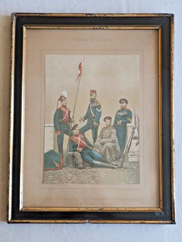 Gravure cavalerie garde - de,