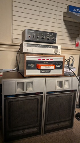Vintage realistic stereo - vintage,
