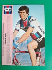 CYCLISME carte cycliste CLAUDE MOREAU équipe COOP MERCIER MAVIC 1983