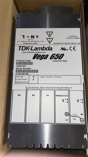 Power supply tdk lambda - tdk, vega