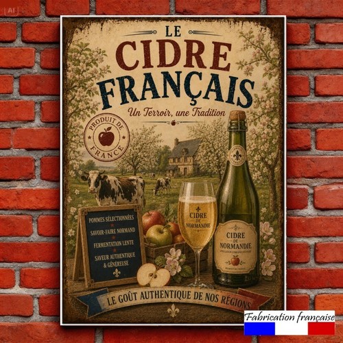 Plaque aluminium vintage - aluminium,
