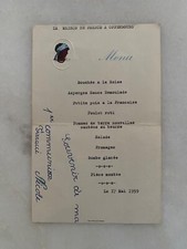 Ancien menu restaurant MAISON