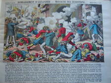 IMAGERIE D EPINAL PELLERIN TIRAGE ANCIEN N° 157 BOMBARDEMENT ALEXANDRIE MASSACRE