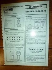 LT28-31-35-40-45 - Fiche Technique Volkswagen