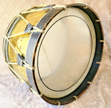 Ancien tambour bois noir et