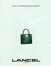 Publicité Advertising 098  1998   Lancel  collection sac