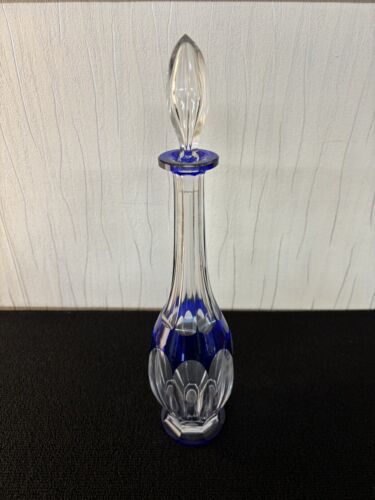 Carafe overlay bleu cristal - overlay,