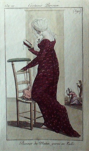 Gravure mode costume - mode, parisien