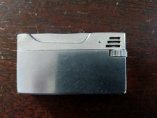 BRIQUET VINTAGE A GAZ SILVER MATCH ?? CHROME COLLECTOR ANNEES 60-70 TB