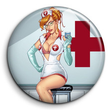 Infirmière sexy - Badge 38mm Button Pin