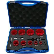 SCIE CLOCHE BI-METAL - 9 SCIE-CLOCHES 19 à 64 MULTI MATERIAUX - COFFRET 12 PCS