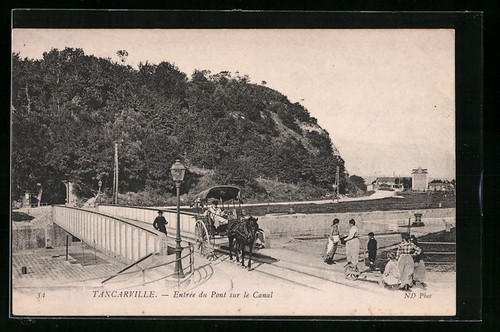 Cpa tancarville entrée du - cpa, tancarville,