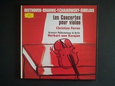 BEETHOVEN BRAHMS TCHAIKOWSKY SIBELIUS Herbert Von Karajan Coffret 3 vinyles 33 T