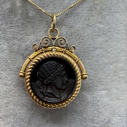 Ancien 14k double face - double,