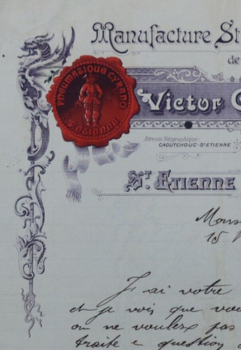 Facture 1902 etienne - 1902, st