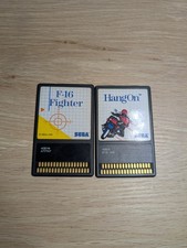 Sega game card hang-on et f-16