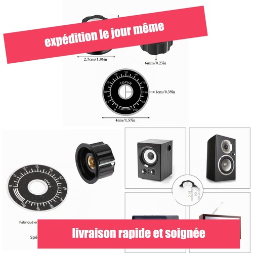Boutons potentiomètre mm - de,