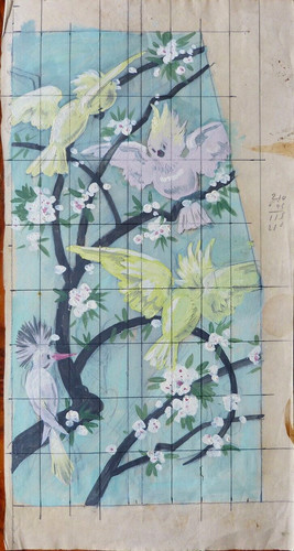 Gouache léo fontan - léo, décor