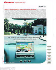 PUBLICITE ADVERTISING 065  2001  PIONEER  navigation de bord CYBER NAVI AVX