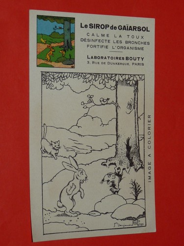 Chromo 1930 sirop gaïarsol - chromo,