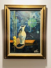 Huile sur toile signé Nature