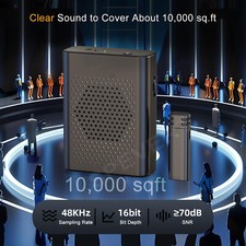 Amplificateur de voix sans fil Hautparleur portable rechargeable avec microphone