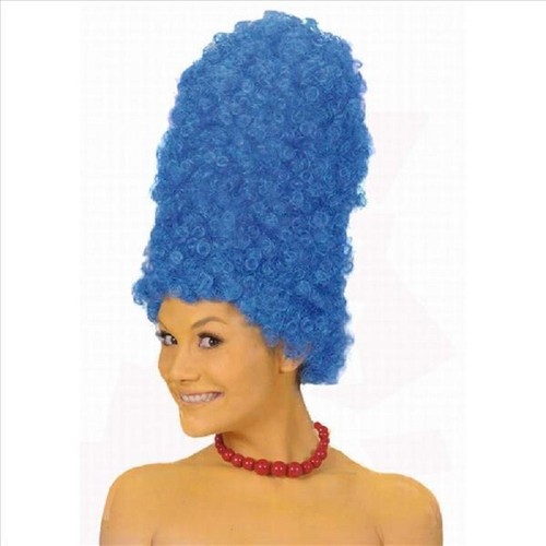 Perruque bleue pour