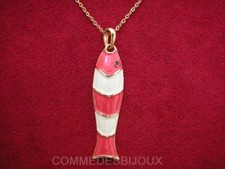 Collier "Poisson Chocolat" N° 2 style Bonbon Papier Alu - Bijoux pur Vintage