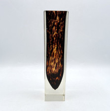 Vase cristal soufflé coloré