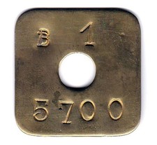 Jeton en cuivre - Benzène -