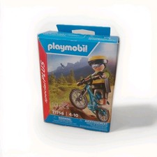 Playmobil 71756: Cycliste Avec VTT Et Souche D Arbre/ Neuf Et Non Ouvert