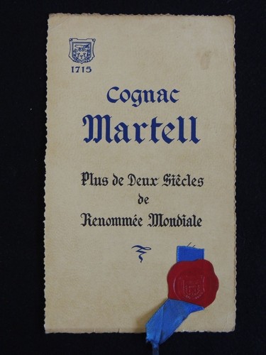 Carte publicitaire cognac - carte,