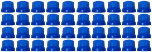 40x bleu enjoliveurs noix - bleu,