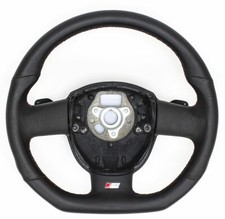  Volant S-LINE noir en cuir