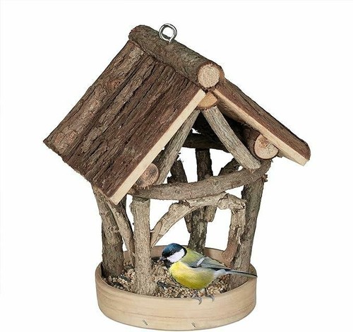 Mangeoire oiseaux bois - mangeoire,