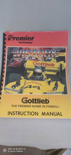 Gottlieb manual victory 1987 - victory,