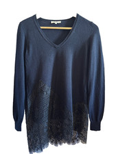 SANDRO pull noir original taille 1 ou 36