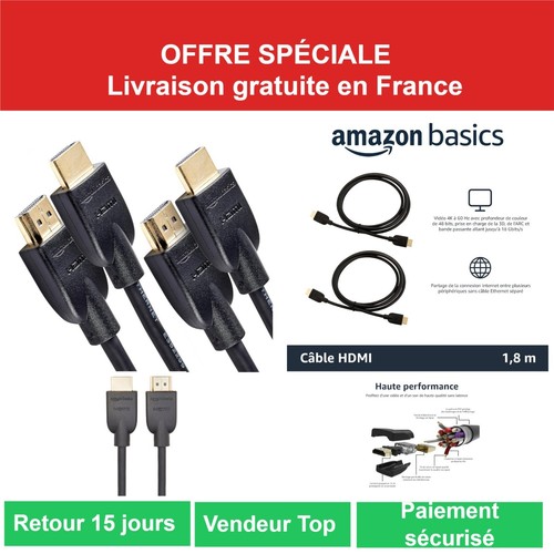 Câble hdmi amazon basics 6ft - hdmi,