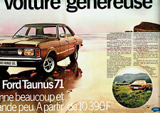 Publicité Advertising  0822 1970   Ford Taunus GXL  la généreuse   2 pages