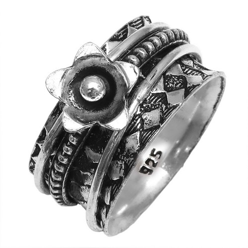 Bague toupie argent pour - bague, en