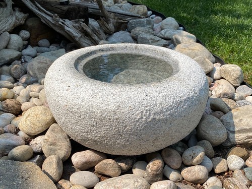 Natural granite hand - natural, hand-cut