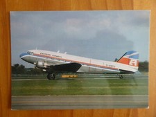 CARTE POSTALE AVIATION POST CARD DOUGLAS DC-3 DAKOTA EASTERN AIRWAYS G-AMPO