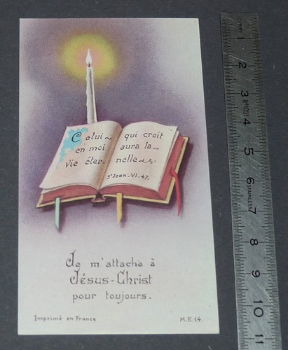 Chromo 1968 image pieuse - chromo,