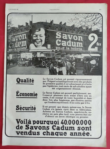 Publicité presse 1927 - publicité, presse: