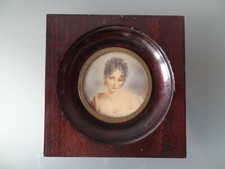 ancienne miniature portrait